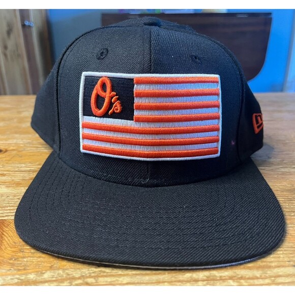 Baltimore Orioles Snapback Hat New Era 9Fifty O's American Flag USA MLB Baseball - Picture 1 of 6
